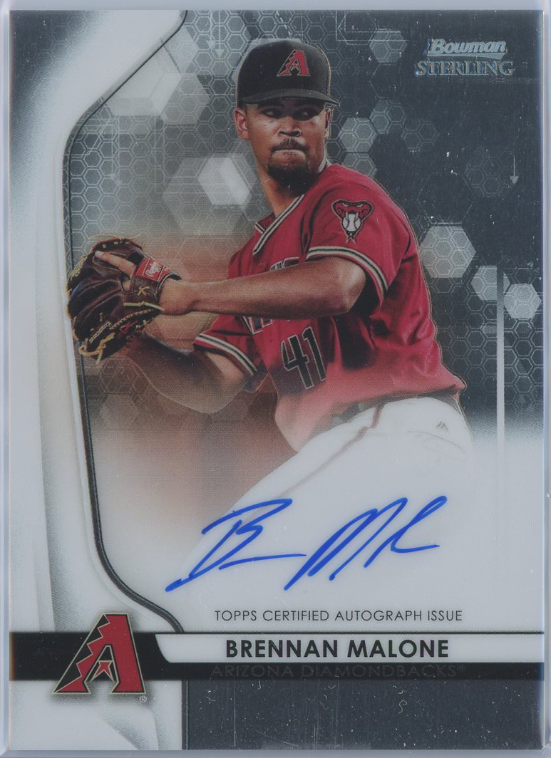 #BSPA-BMA Brennan Malone Diamondbacks RC Auto