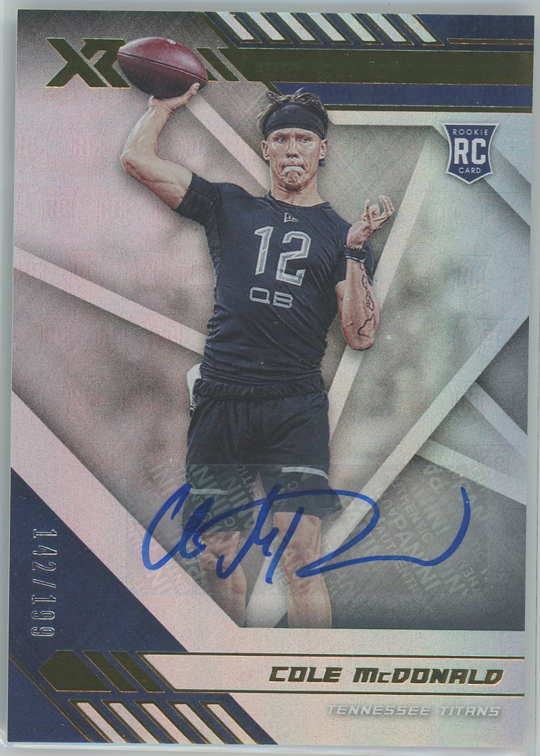 #186 Cole McDonald Titans RC Auto