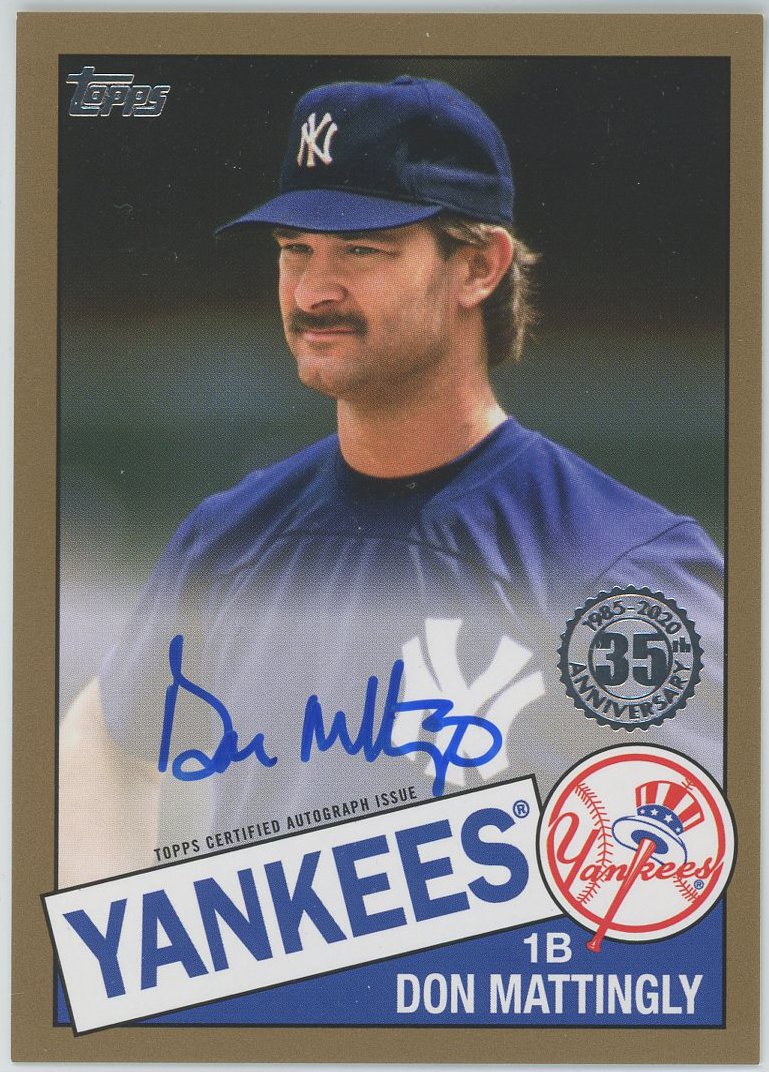 #85A-DM Don Mattingly Yankees Auto