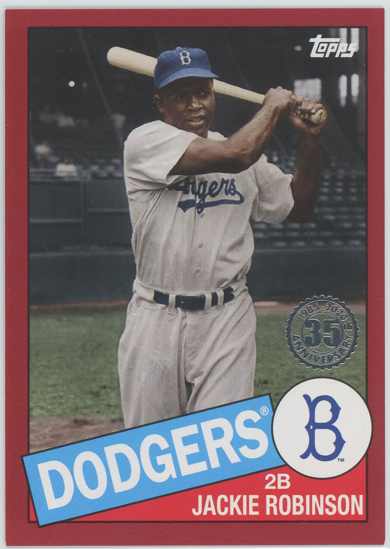 #85-22 Jackie Robinson Dodgers
