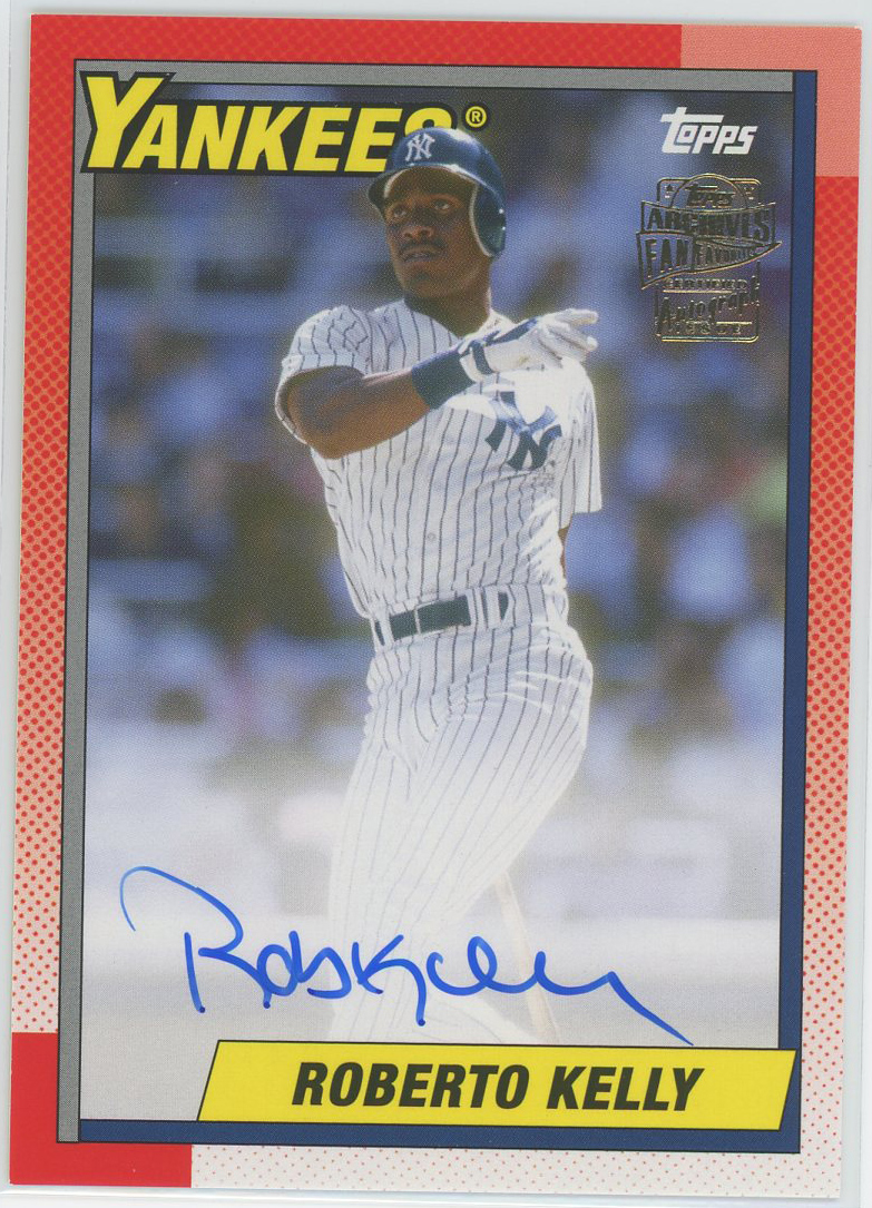 #FFA-RK Roberto Kelly Yankees Auto