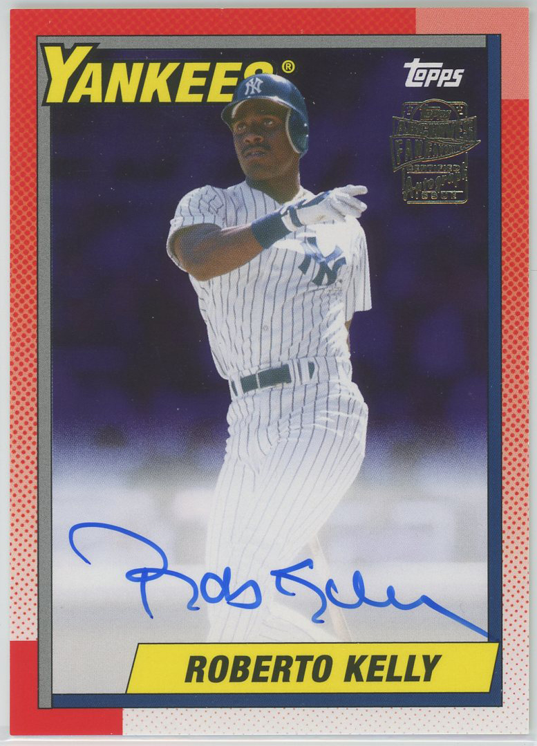 #FFA-RK Roberto Kelly Yankees Auto