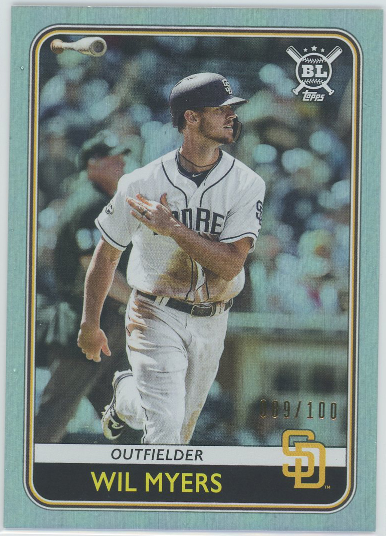 2020 Topps Big League Rainbow Foil #124 Wil Myers Padres 089/100 -  MyBallcards