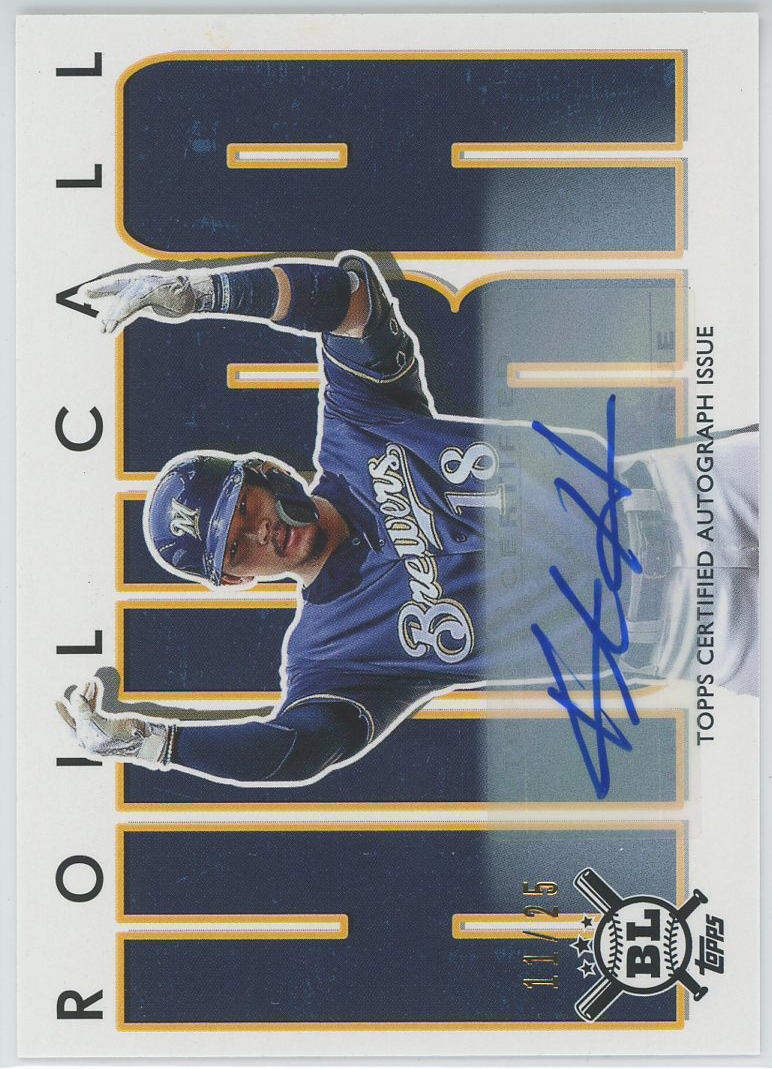 #RC-9 Keston Hiura Brewers Auto