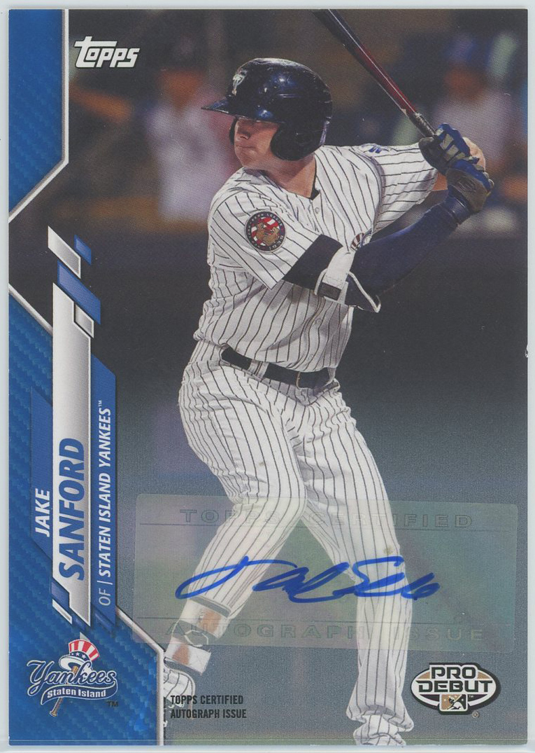 #PD-130 Jake Sanford Yankees RC Auto
