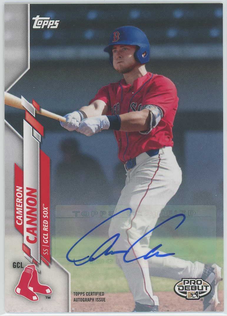 #PD-178 Cameron Cannon Red Sox RC Auto