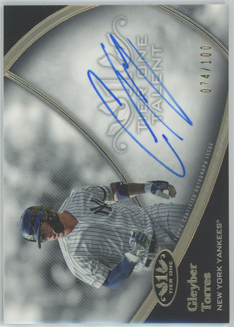 #T1TA-GTO Gleyber Torres Yankees Auto 074/100