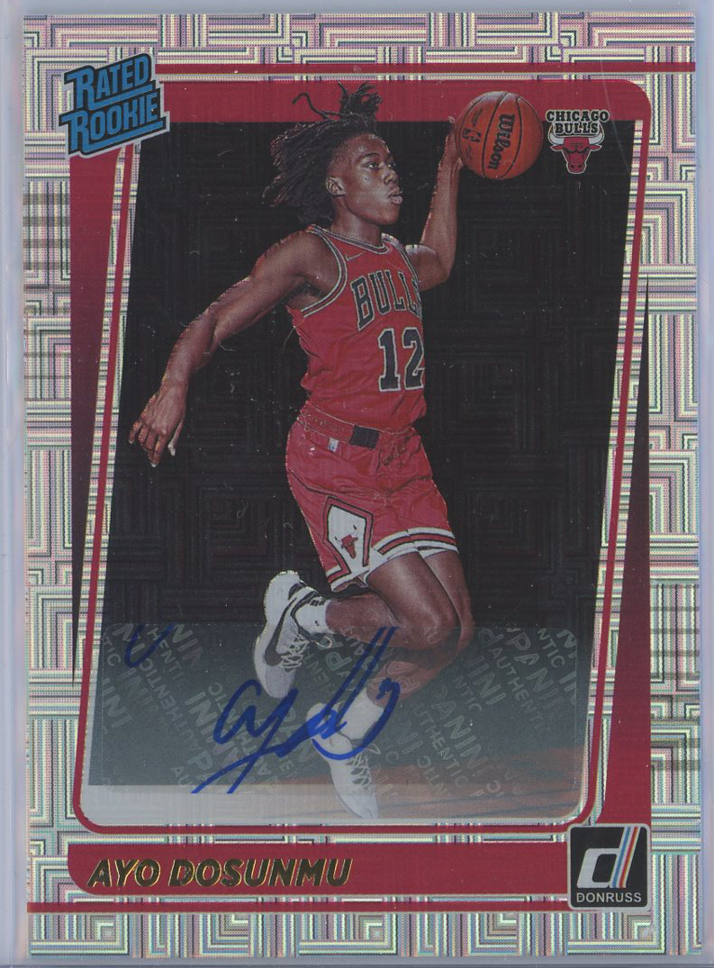 #221 Ayo Dosunmu Bulls RC Auto