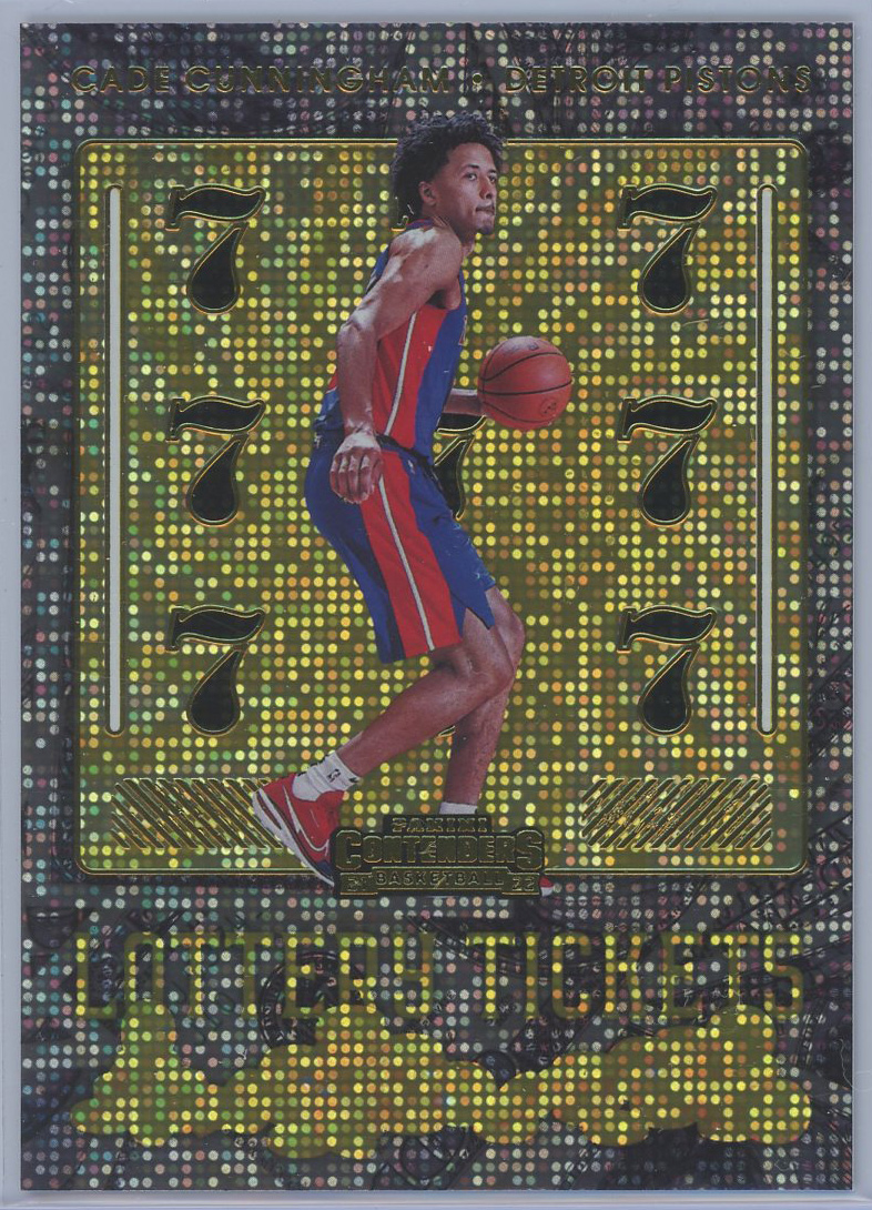 2021-22 Panini Contenders Lottery Ticket #1 Cade Cunningham Pistons RC