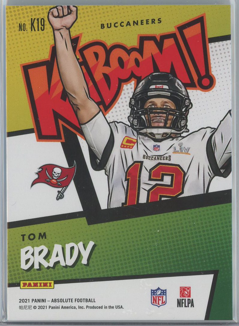 Kaboom Tom Brady Card Printable Cards