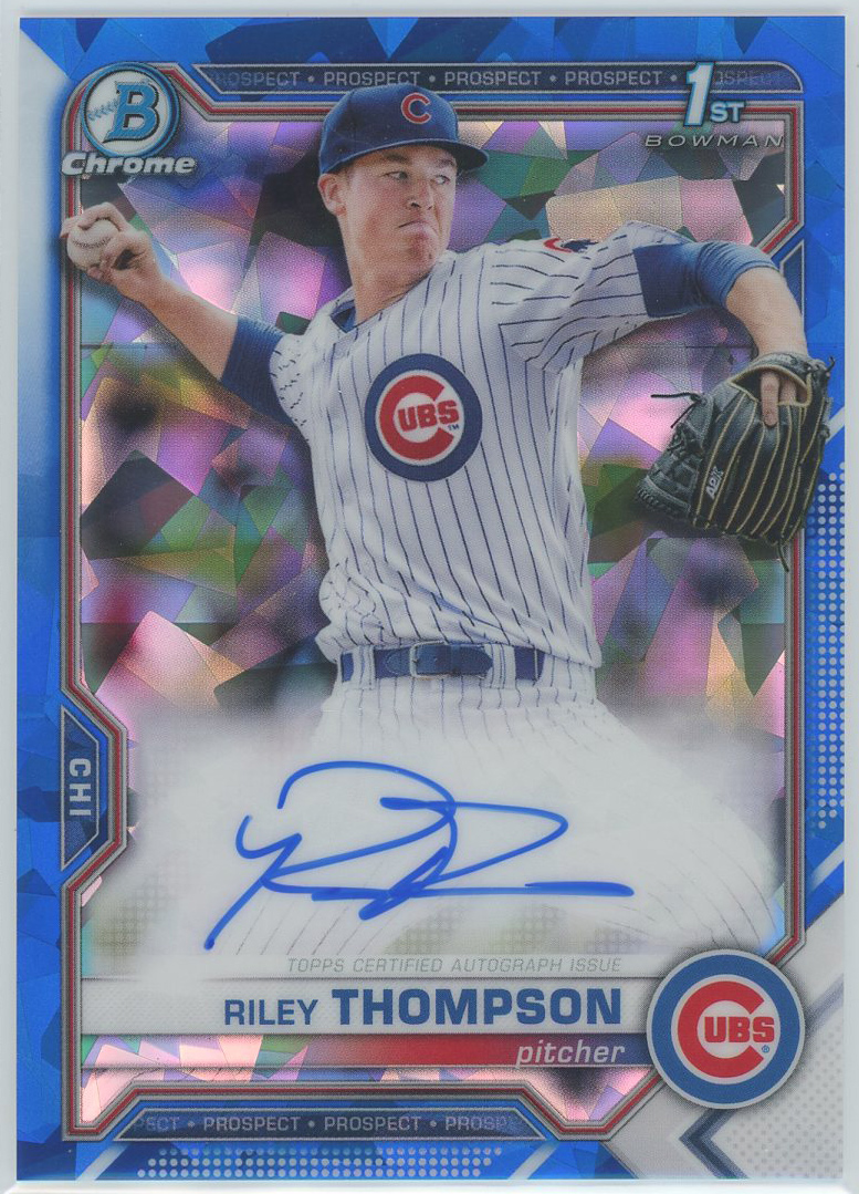 #BSPA-RT Riley Thompson Cubs RC Auto