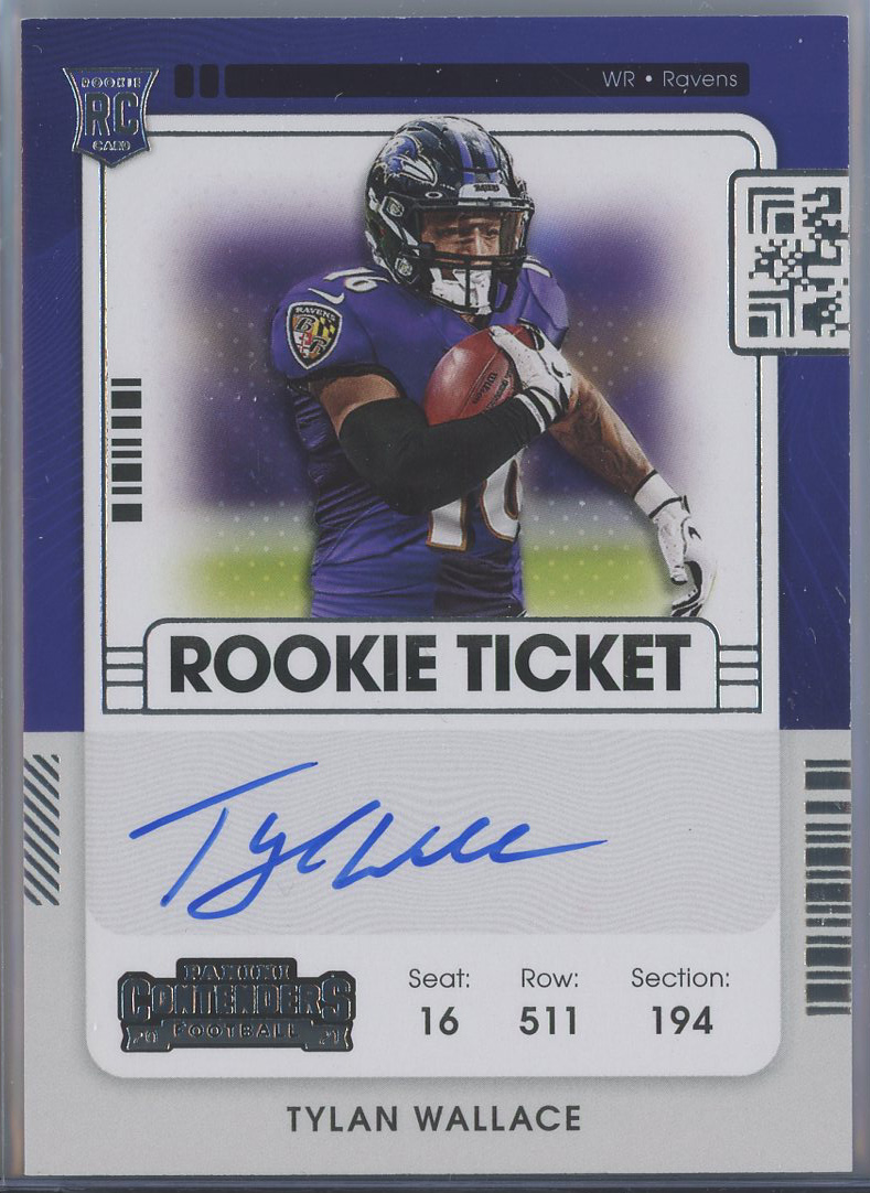 #136 Tylan Wallace Ravens RC Auto