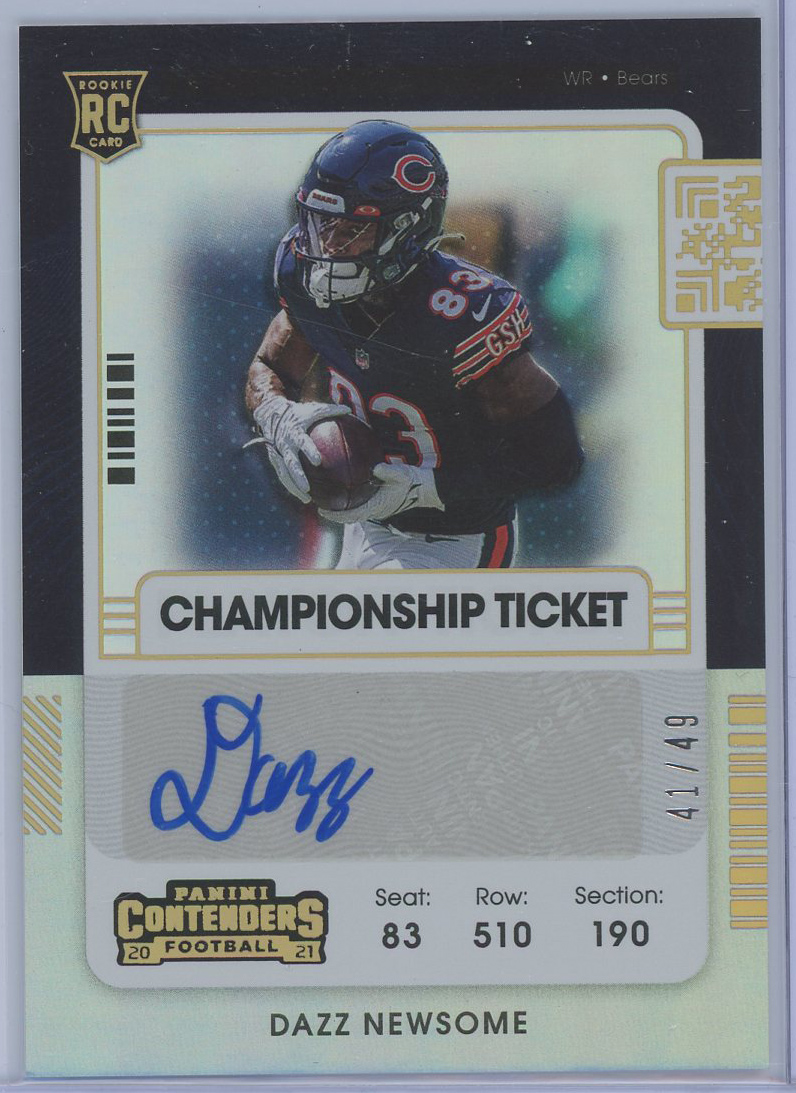 #248 Dazz Newsome Bears RC Auto