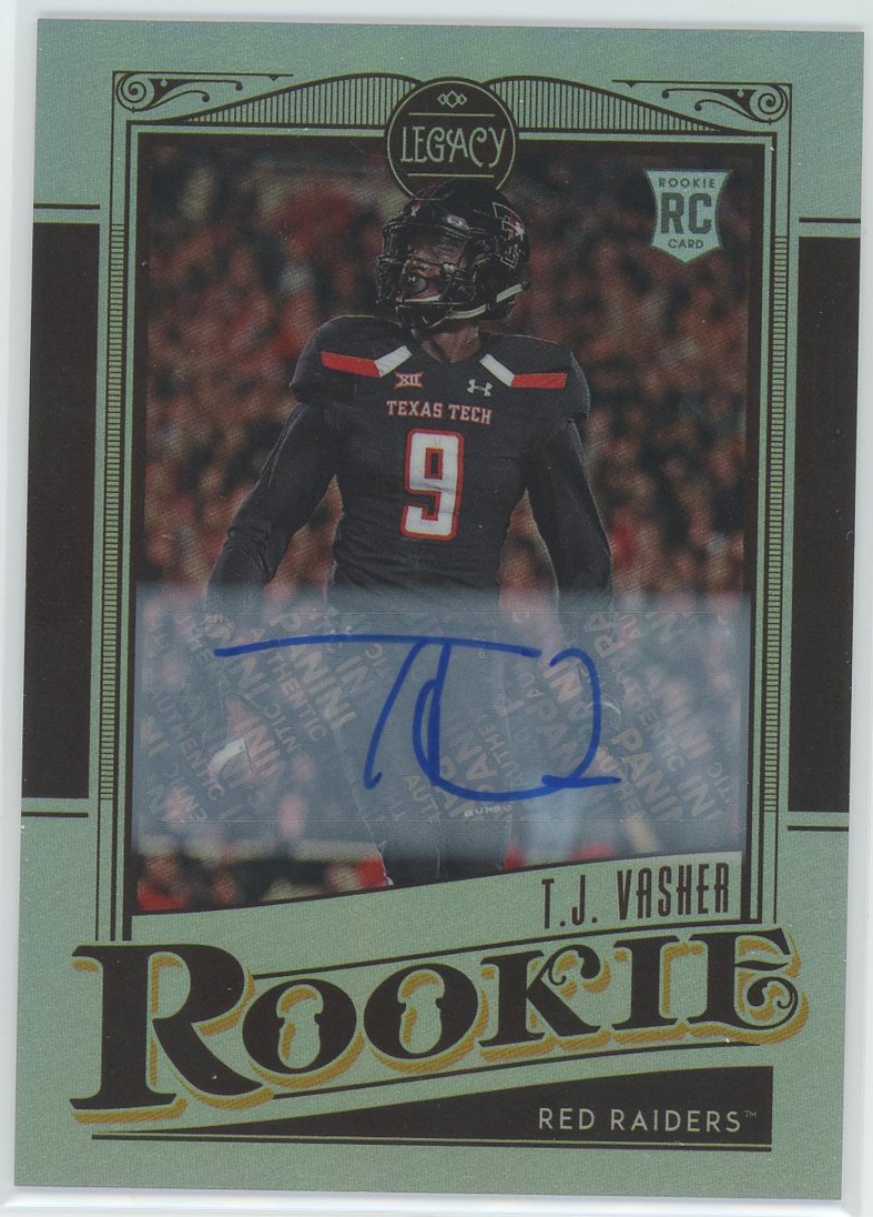 #191 T.J. Vasher Cowboys RC Auto