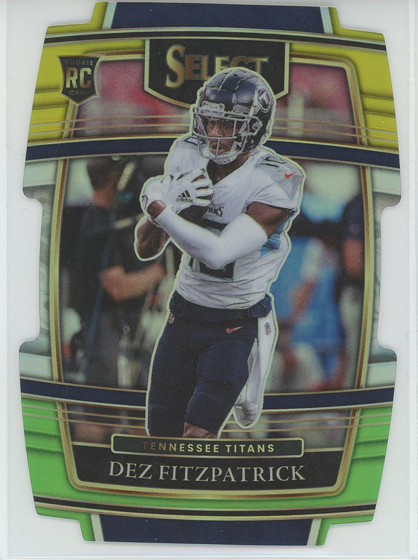 2021 Select Prizm Green and Yellow Die Cut #72 Dez Fitzpatrick Titans RC -  MyBallcards