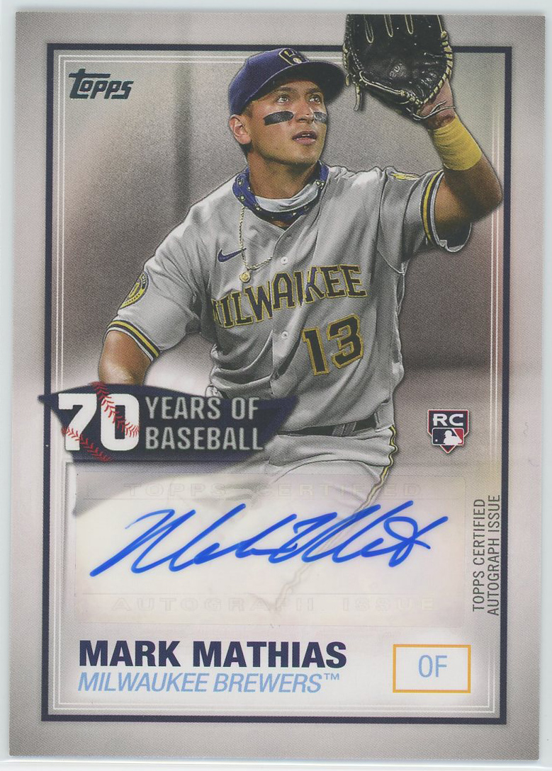 #70YA-MMA Mark Mathias Brewers RC Auto