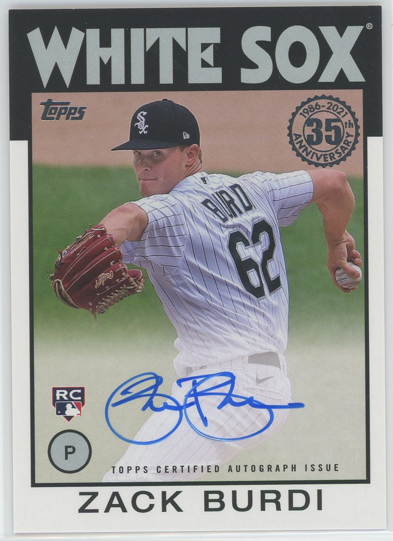 #86A-ZB Zack Burdi White Sox RC Auto