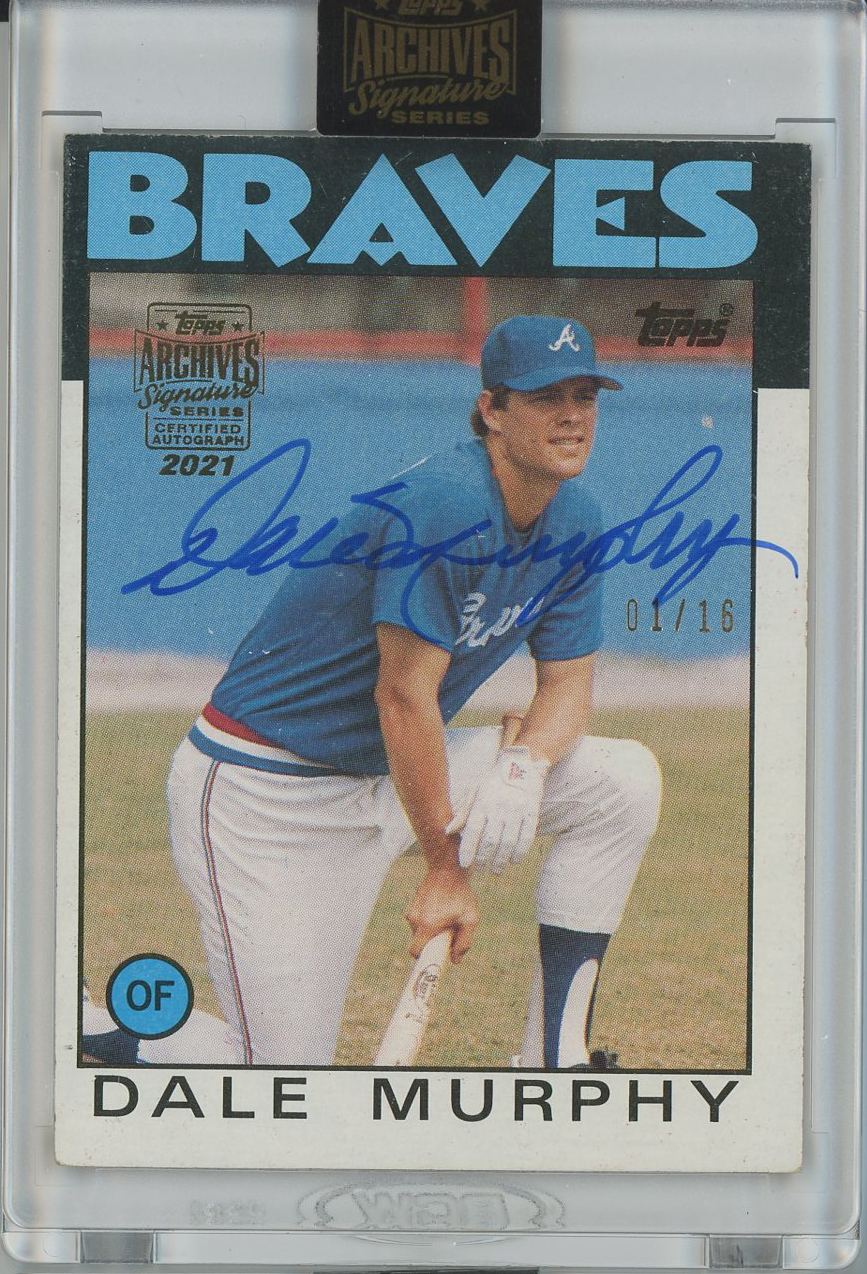 #600 1986 Dale Murphy Auto 01/16