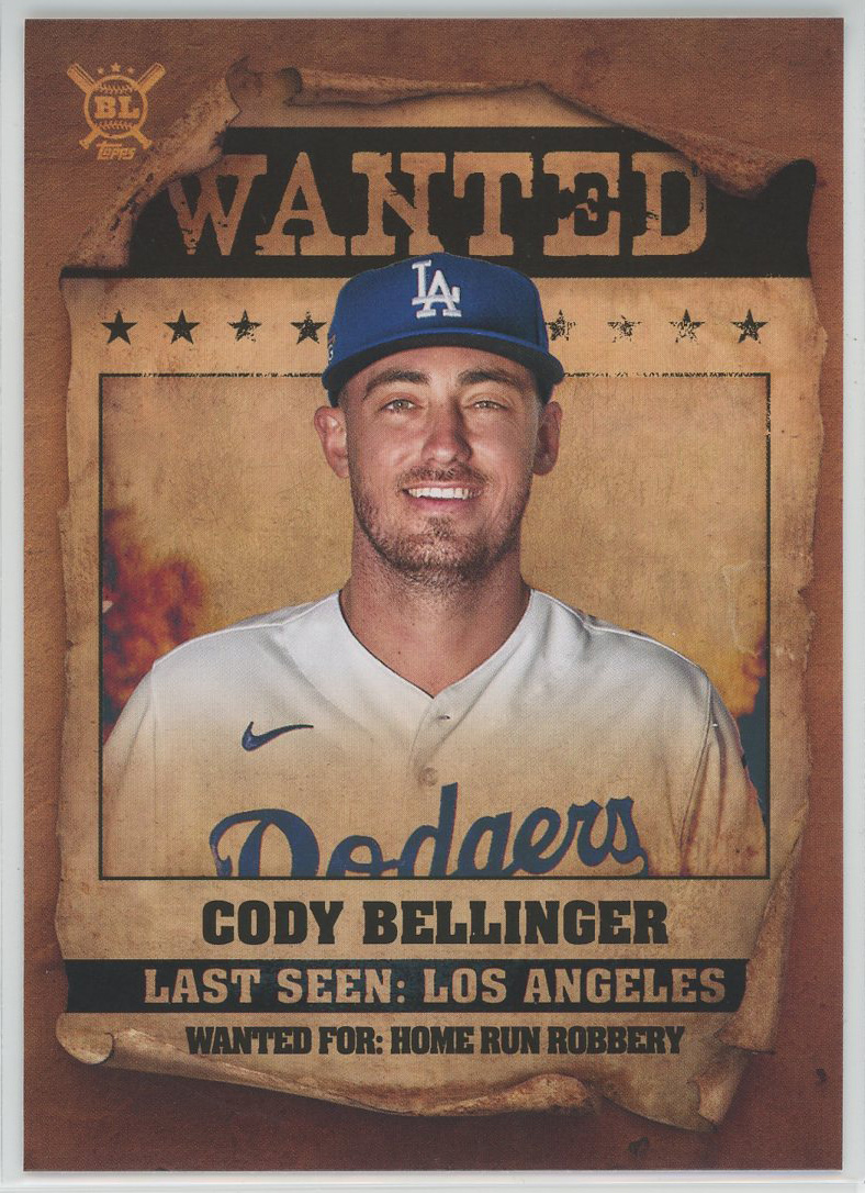 2021 Topps Big League Wanted #WT-6 Cody Bellinger Dodgers