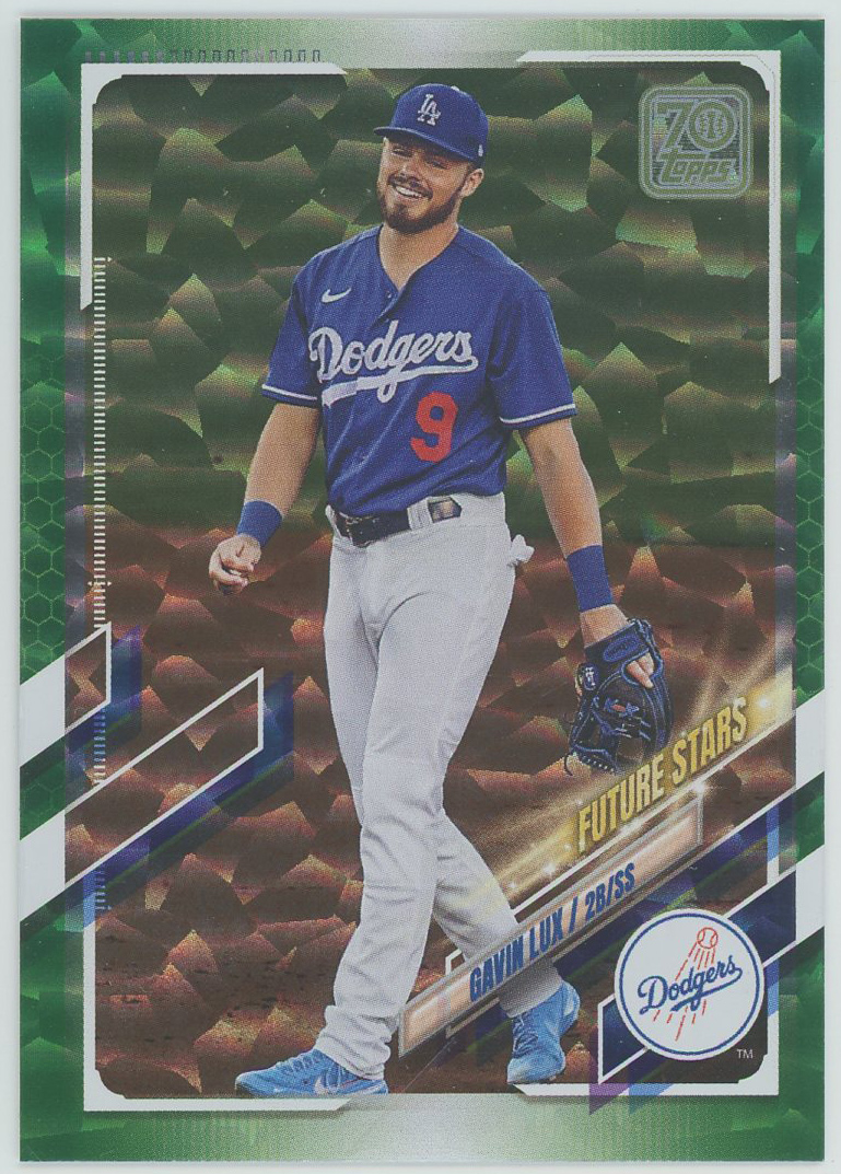 2021 Topps Green Foil #83 Gavin Lux FS Dodgers 401/499