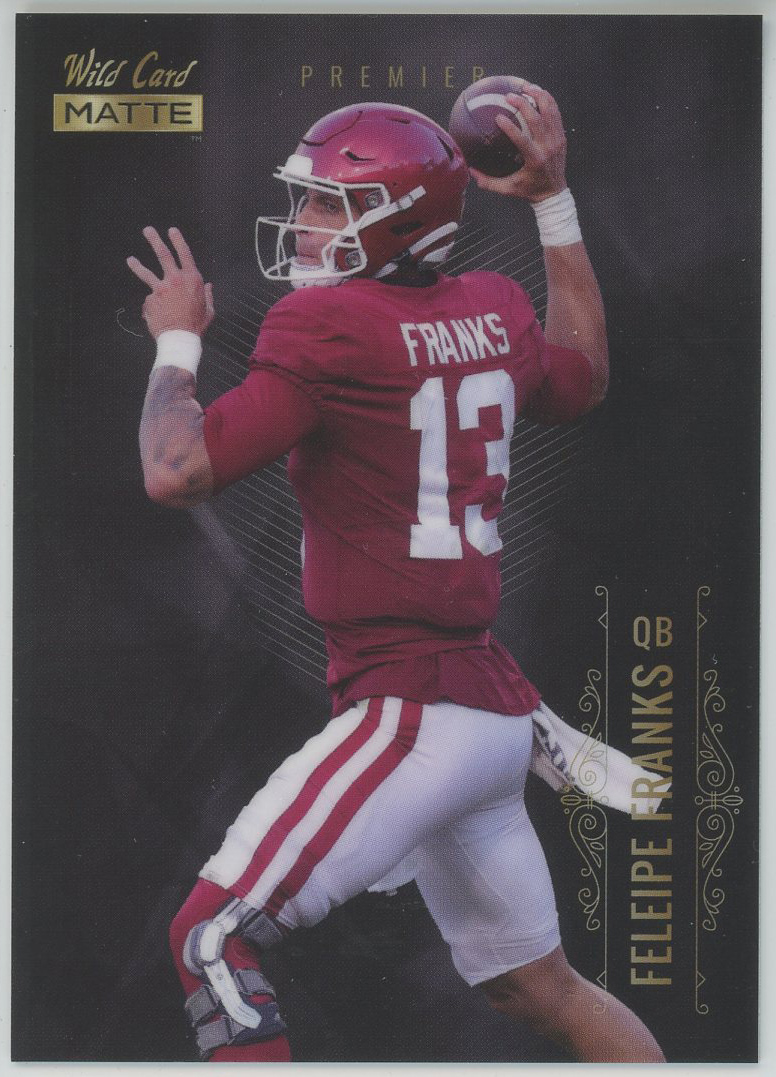 2021 Wild Card Matte Black Premier #MBC-27 Feleipe Franks Falcons RC