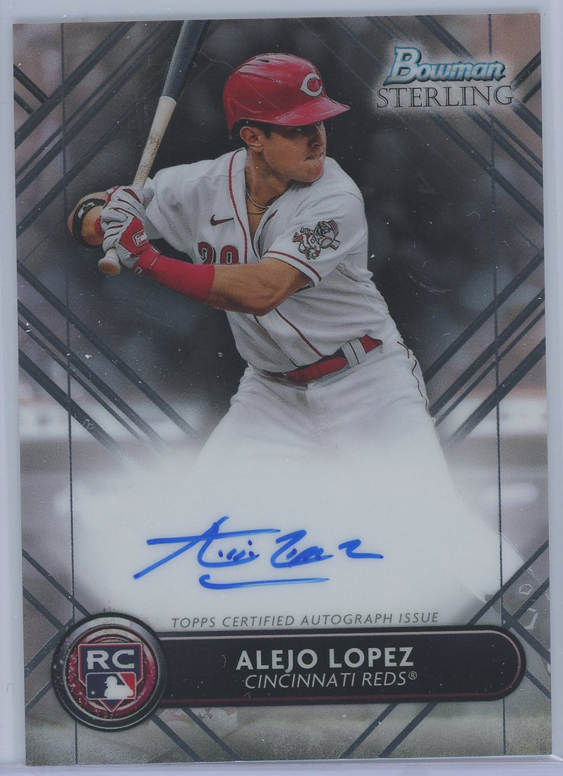 2022 Bowman Sterling Rookie Auto #RA-AL Alejo Lopez Reds RC