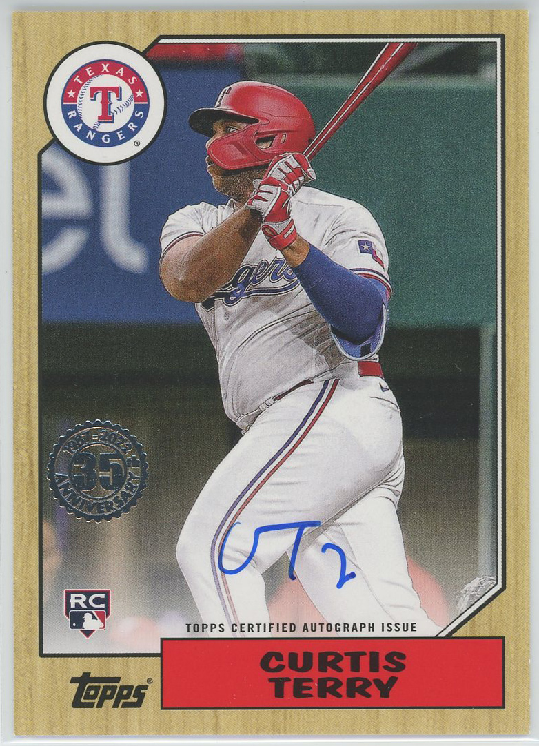 #87BA-CT Curtis Terry Rangers RC