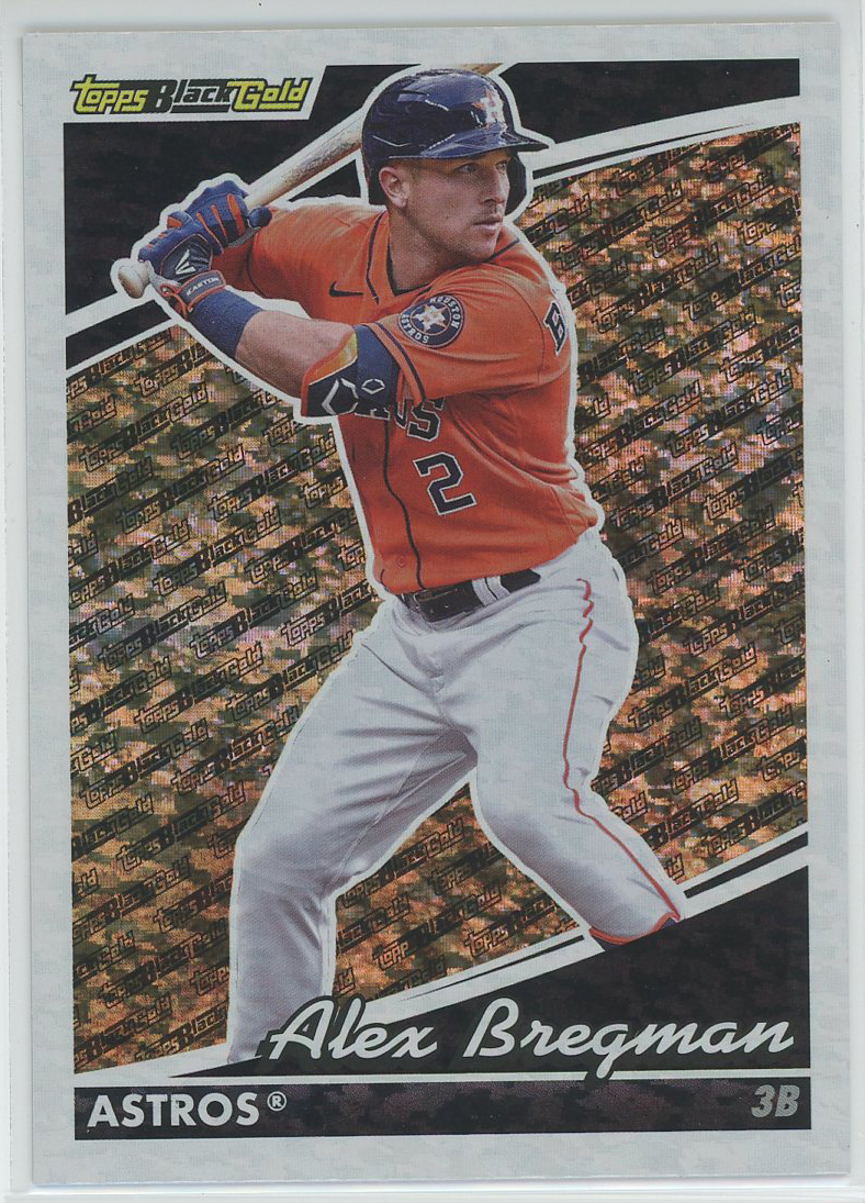 2022 Topps Update Black Gold #BG-10 Alex Bregman Astros - MyBallcards