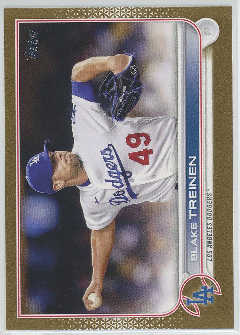 2022 Topps Update Gold #US164 Blake Treinen Dodgers 1613/2022 - MyBallcards