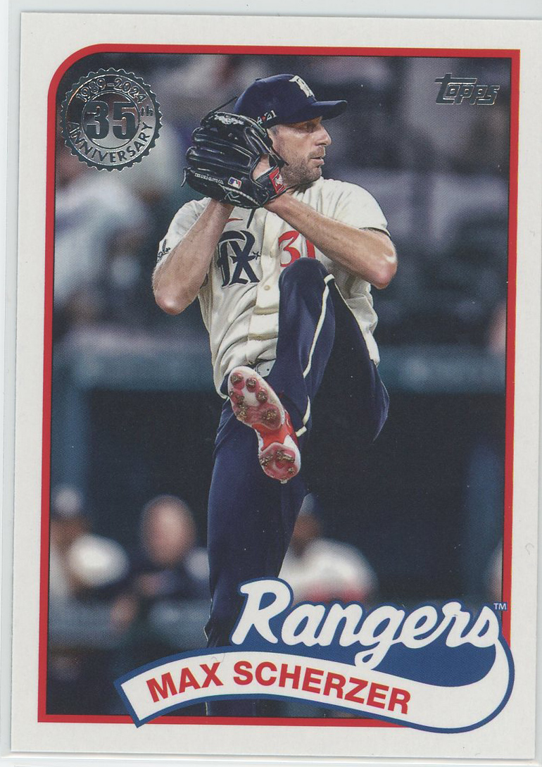 2024 Topps '89 Topps #89B-98 Max Scherzer Rangers