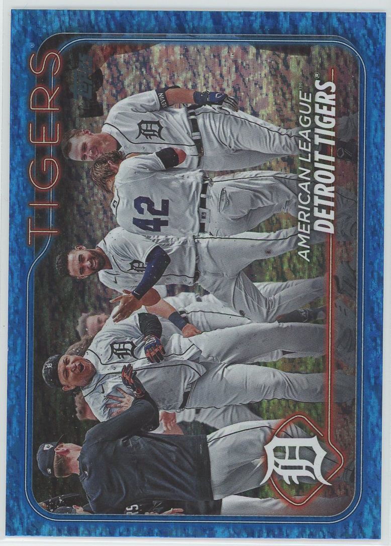 2024 Topps Blue Holofoil #6 Detroit Tigers Team Card 433/999