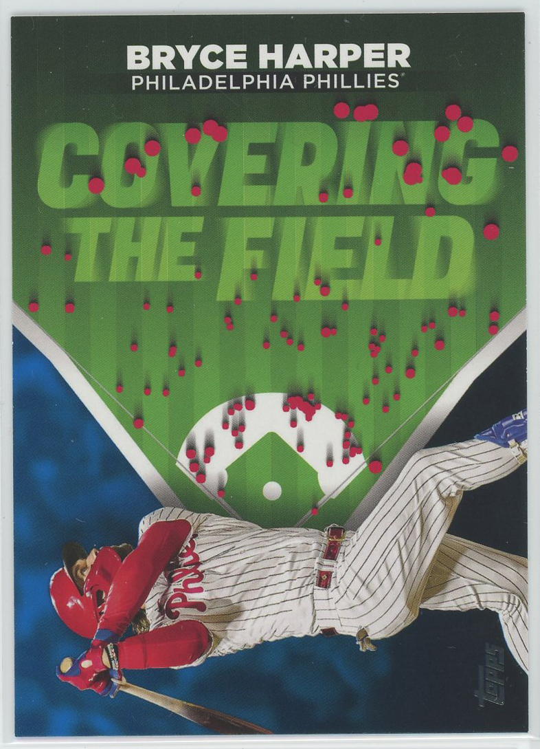 2024 Topps Covering the Field Blue #CTF-6 Bryce Harper Phillies